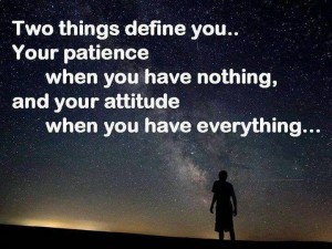 two things define you