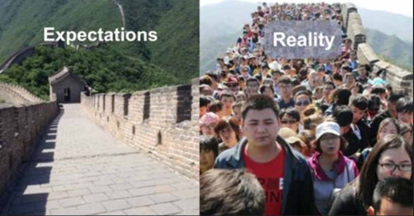 12 Images Show How Travel Expectations Are Ruined By Realities