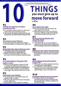 10 things to give up & move on