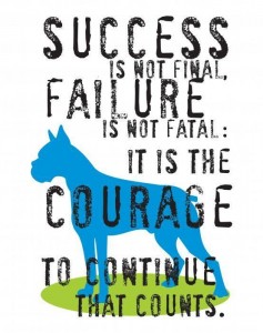 Success Is Not Final, Failure Is Not Fatal; It Is The Courage To Continue That Counts